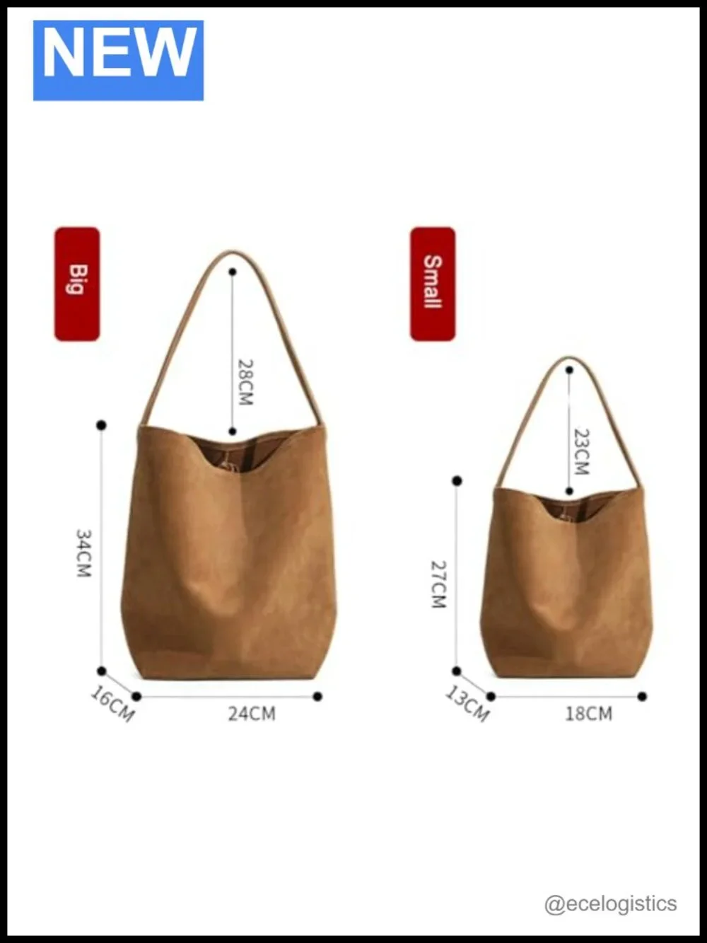 Genuine Leather Suede Bucket Shoulder Bag Women Soft Tote Handbag Purse